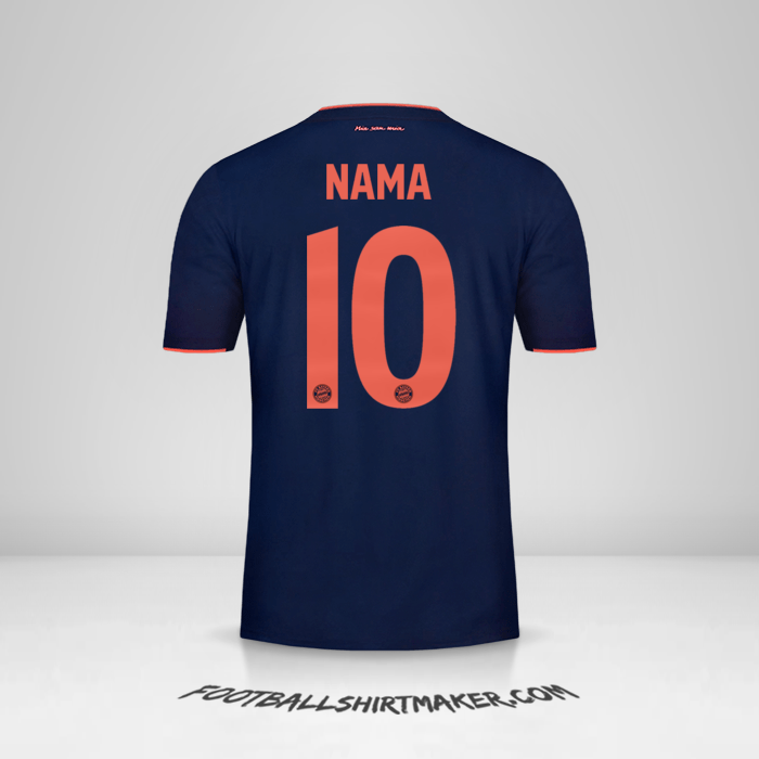 Jersey FC Bayern Munchen UCL 2019/20 -  nama - 10