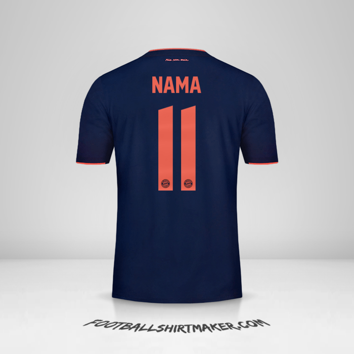 Jersey FC Bayern Munchen UCL 2019/20 -  nama - 11