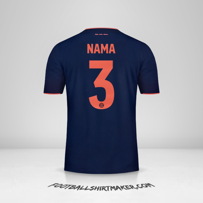 Jersey FC Bayern Munchen UCL 2019/20 -  nama - 3