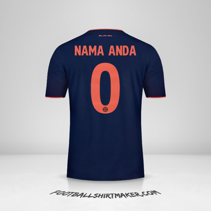 Jersey FC Bayern Munchen UCL 2019/20 -  nama anda - 0