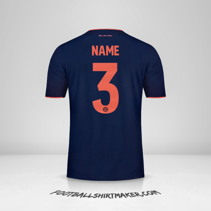 Shirt FC Bayern Munchen UCL 2019/20 -  name - 3
