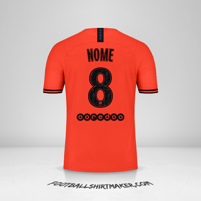Maglia Paris Saint Germain Jordan 2019/20 Seconda -  nome - 8