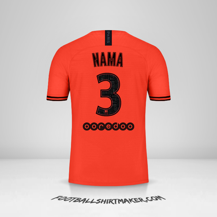 Jersey Paris Saint Germain Jordan 2019/20 Alternatif -  nama - 3