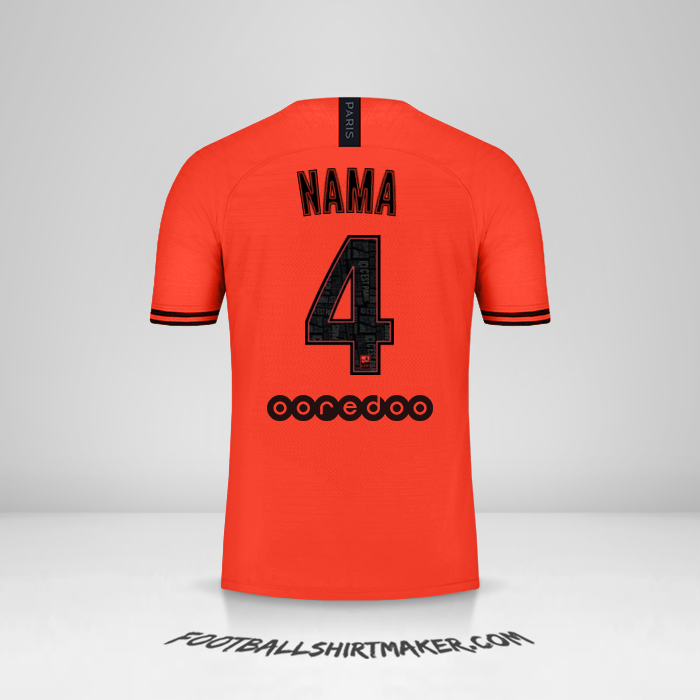Jersey Paris Saint Germain Jordan 2019/20 Alternatif -  nama - 4