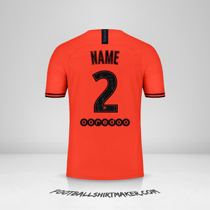 Trikot Paris Saint Germain Jordan 2019/20 Auswärts -  name - 2
