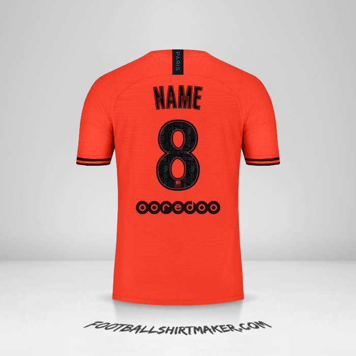 Jersey Paris Saint Germain Jordan 2019/20 Away -  name - 8
