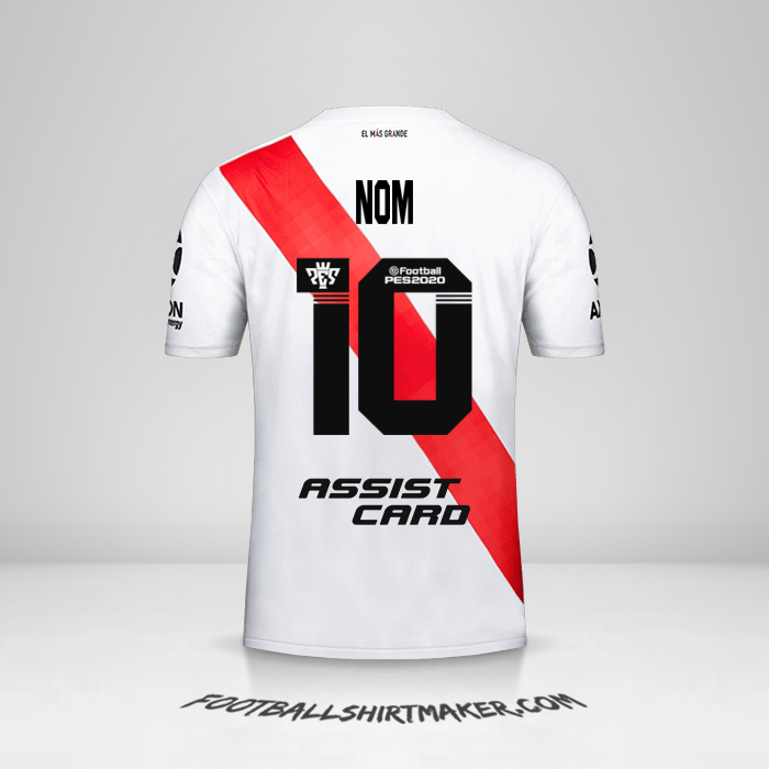 Maillot River Plate 2019/20 -  nom - 10