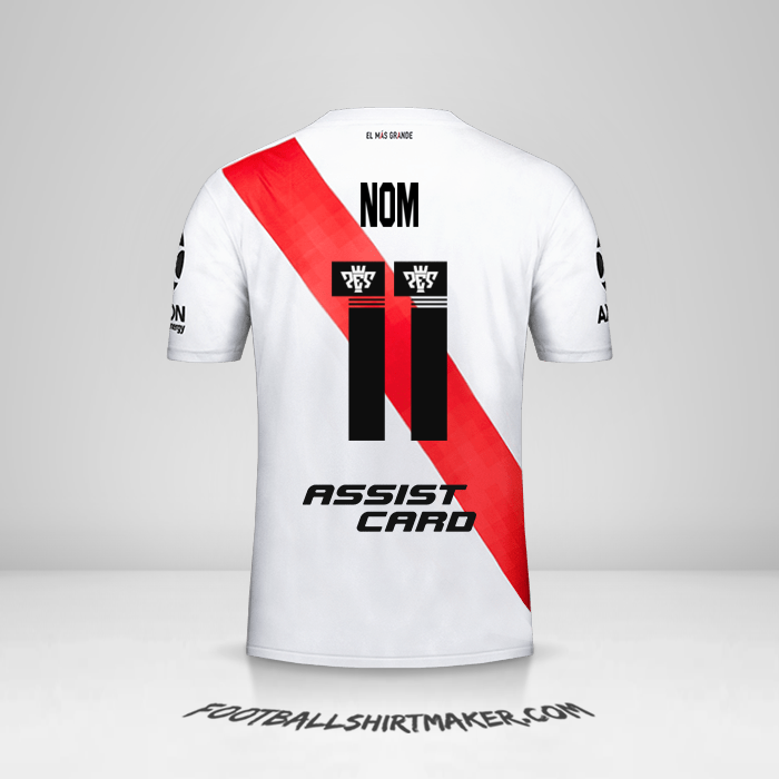 Maillot River Plate 2019/20 -  nom - 11