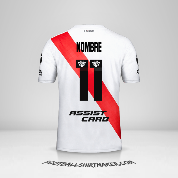 Jersey River Plate 2019/20 -  nombre - 11