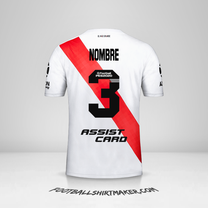 Jersey River Plate 2019/20 -  nombre - 3