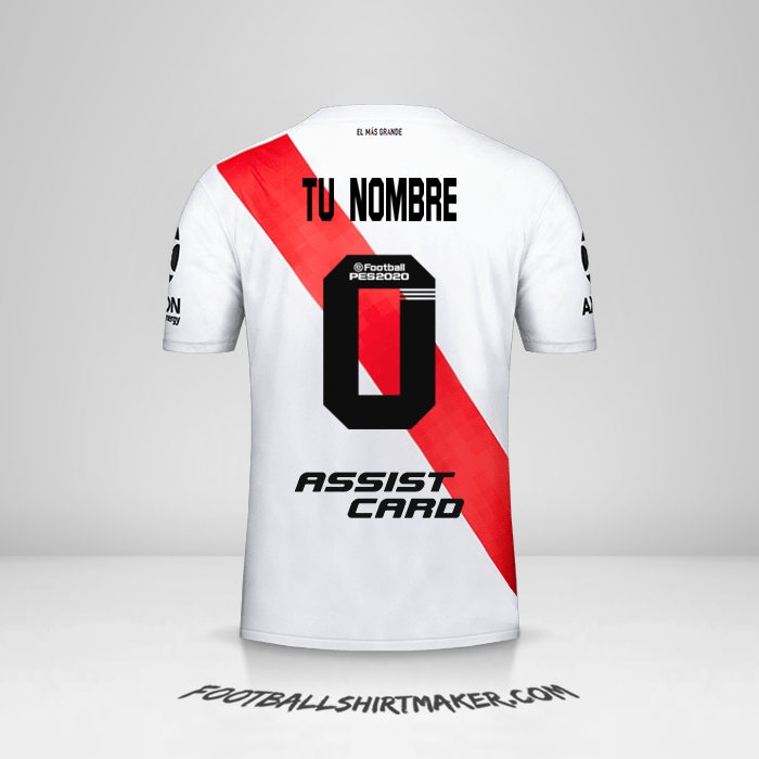 Jersey River Plate 2019/20 -  tu nombre - 0