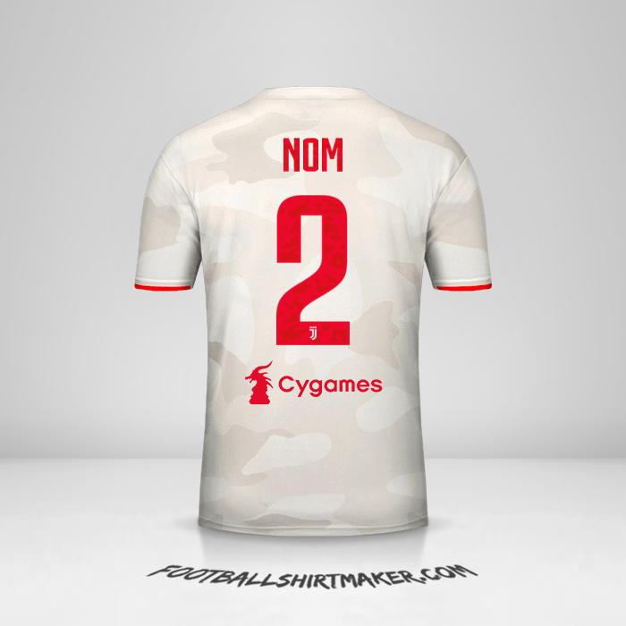 Maillot Juventus FC 2019/20 Extérieur -  nom - 2