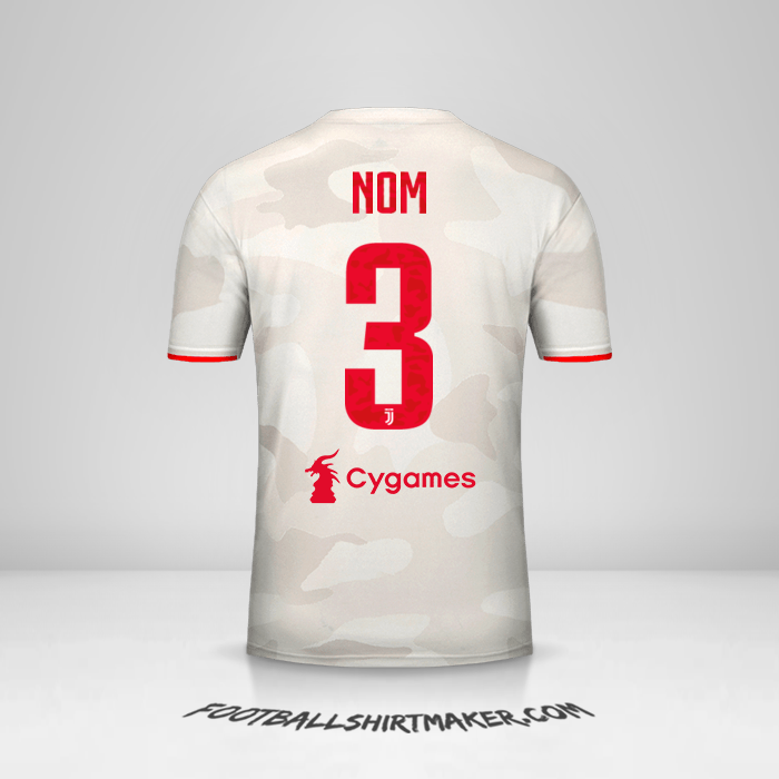 Maillot Juventus FC 2019/20 Extérieur -  nom - 3