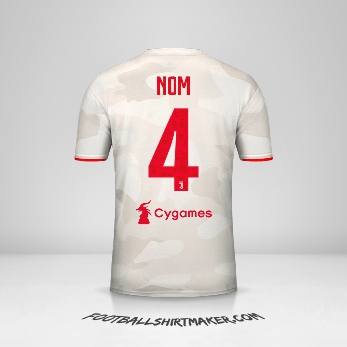 Maillot Juventus FC 2019/20 Extérieur -  nom - 4
