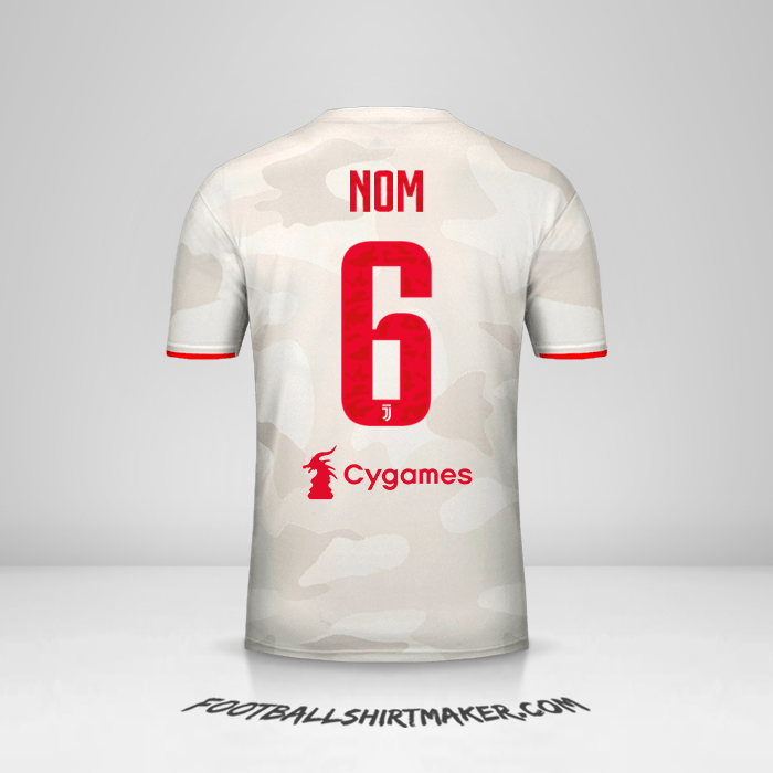 Maillot Juventus FC 2019/20 Extérieur -  nom - 6