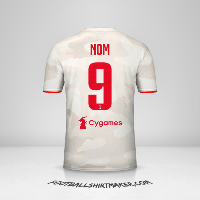 Maillot Juventus FC 2019/20 Extérieur -  nom - 9