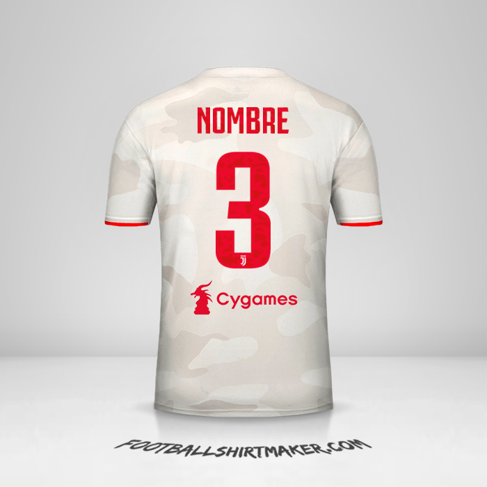 Jersey Juventus FC 2019/20 Visita -  nombre - 3