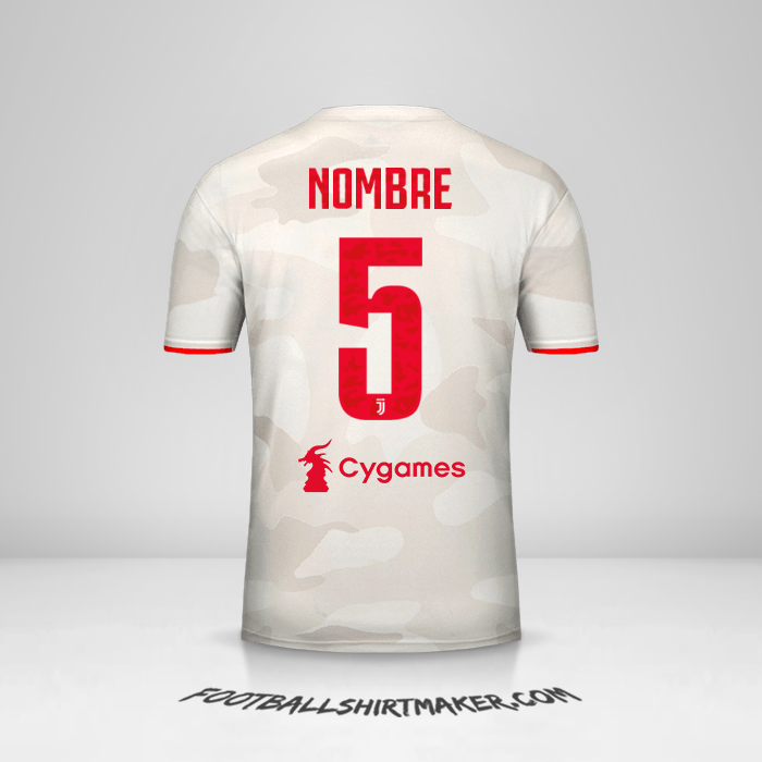 Jersey Juventus FC 2019/20 Visita -  nombre - 5