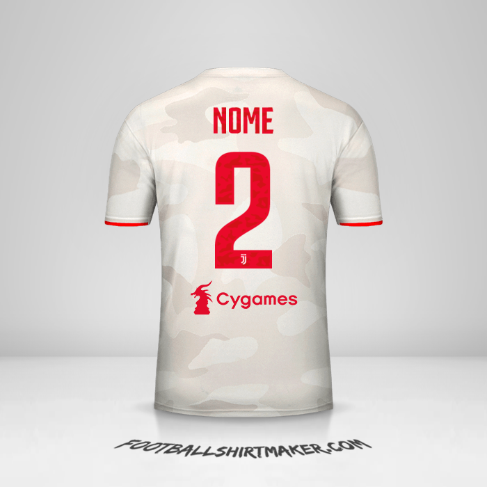 Maglia Juventus FC 2019/20 Seconda -  nome - 2