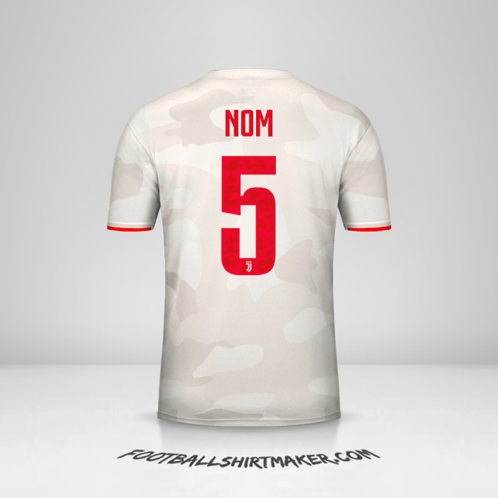 Maillot Juventus FC Cup 2019/20 Extérieur -  nom - 5