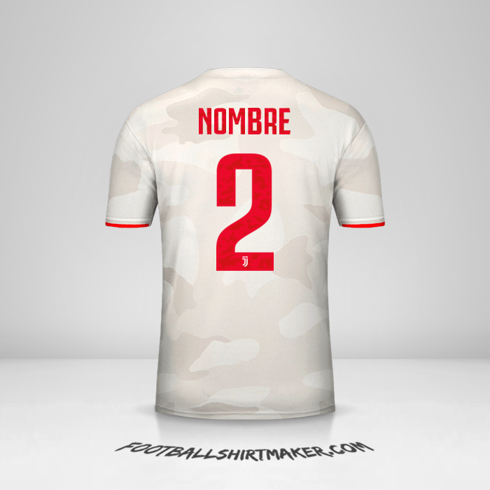Jersey Juventus FC Cup 2019/20 Visita -  nombre - 2