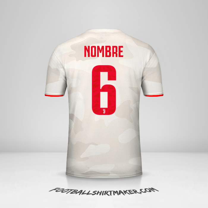 Jersey Juventus FC Cup 2019/20 Visita -  nombre - 6