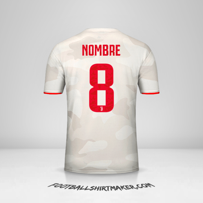 Jersey Juventus FC Cup 2019/20 Visita -  nombre - 8