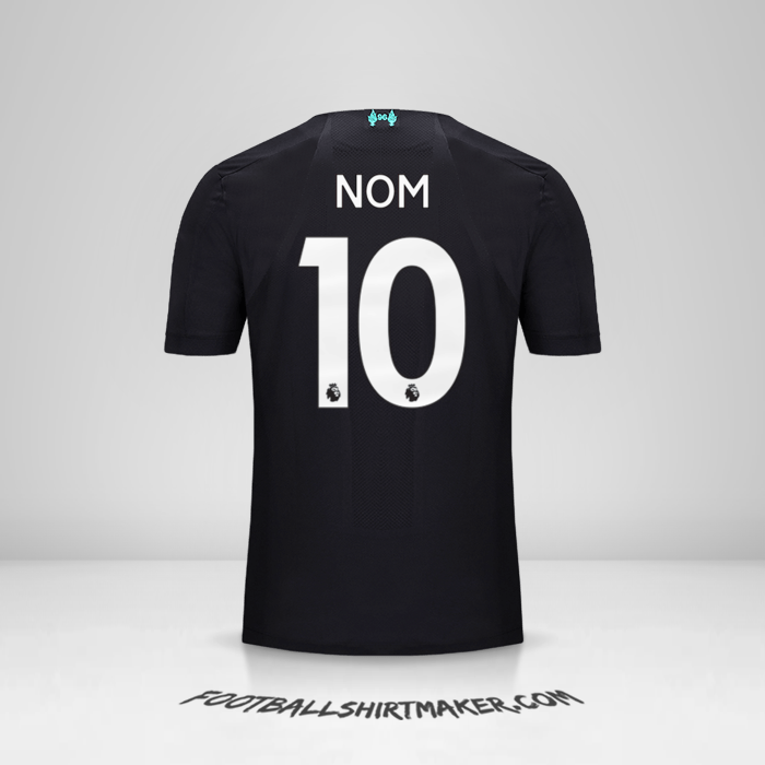 Maillot Liverpool FC 2019/20 Troisième -  nom - 10