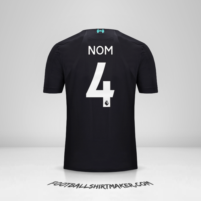 Maillot Liverpool FC 2019/20 Troisième -  nom - 4