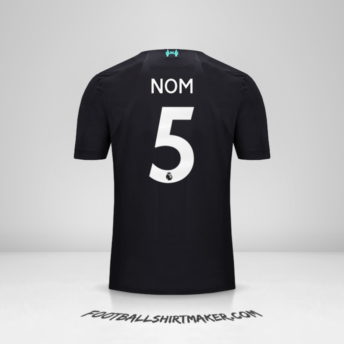 Maillot Liverpool FC 2019/20 Troisième -  nom - 5