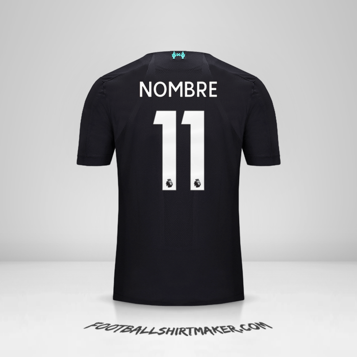 Jersey Liverpool FC 2019/20 Tercera -  nombre - 11