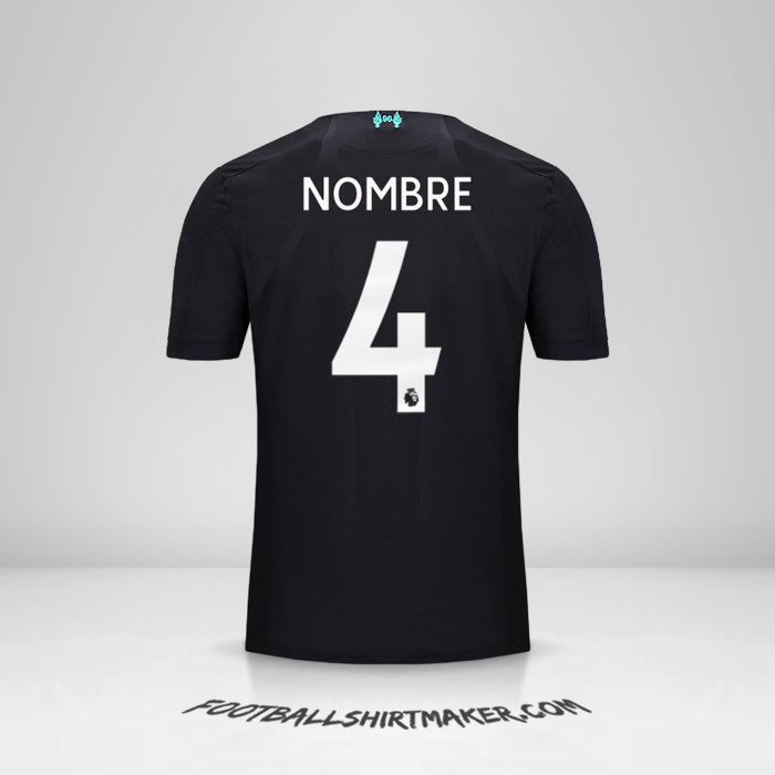 Jersey Liverpool FC 2019/20 Tercera -  nombre - 4