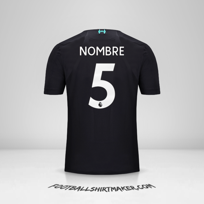 Camiseta Liverpool FC 2019/20 Tercera -  nombre - 5