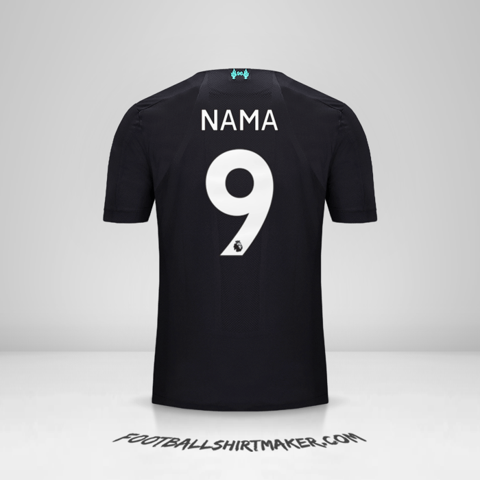 Jersey Liverpool FC 2019/20 Ketiga -  nama - 9