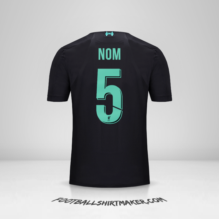 Maillot Liverpool FC Cup 2019/20 Troisième -  nom - 5