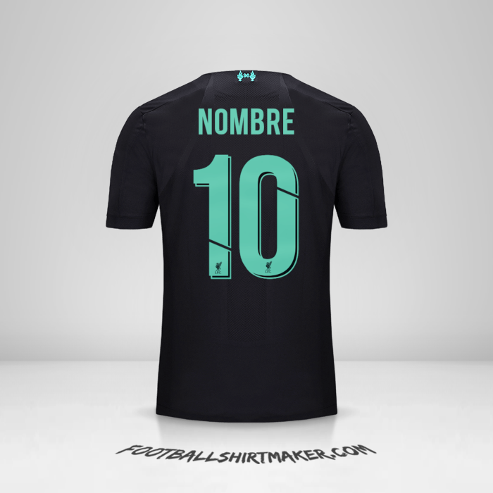 Jersey Liverpool FC Cup 2019/20 Tercera -  nombre - 10