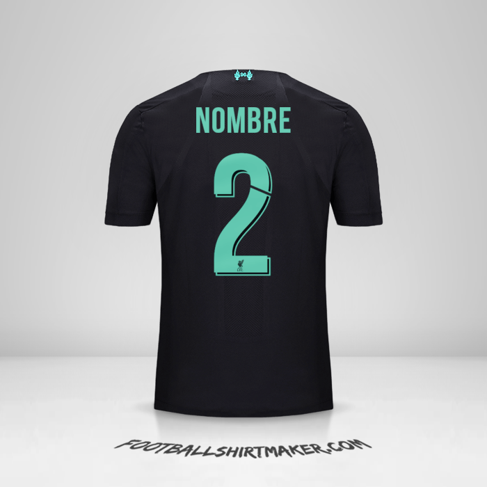 Jersey Liverpool FC Cup 2019/20 Tercera -  nombre - 2