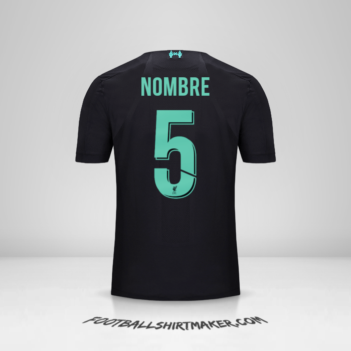 Camiseta Liverpool FC Cup 2019/20 Tercera -  nombre - 5
