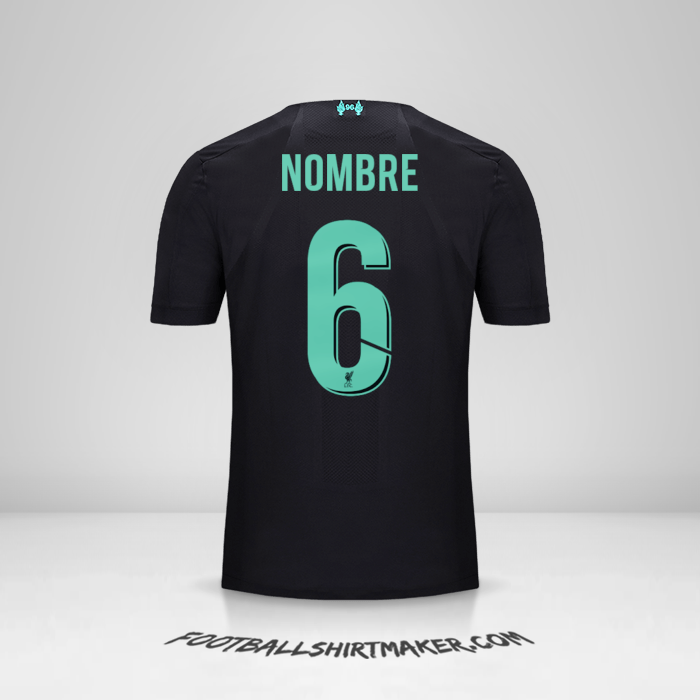 Camiseta Liverpool FC Cup 2019/20 Tercera -  nombre - 6