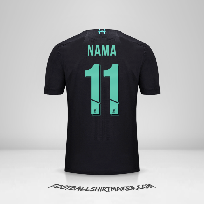Jersey Liverpool FC Cup 2019/20 Ketiga -  nama - 11