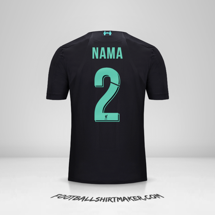 Jersey Liverpool FC Cup 2019/20 Ketiga -  nama - 2