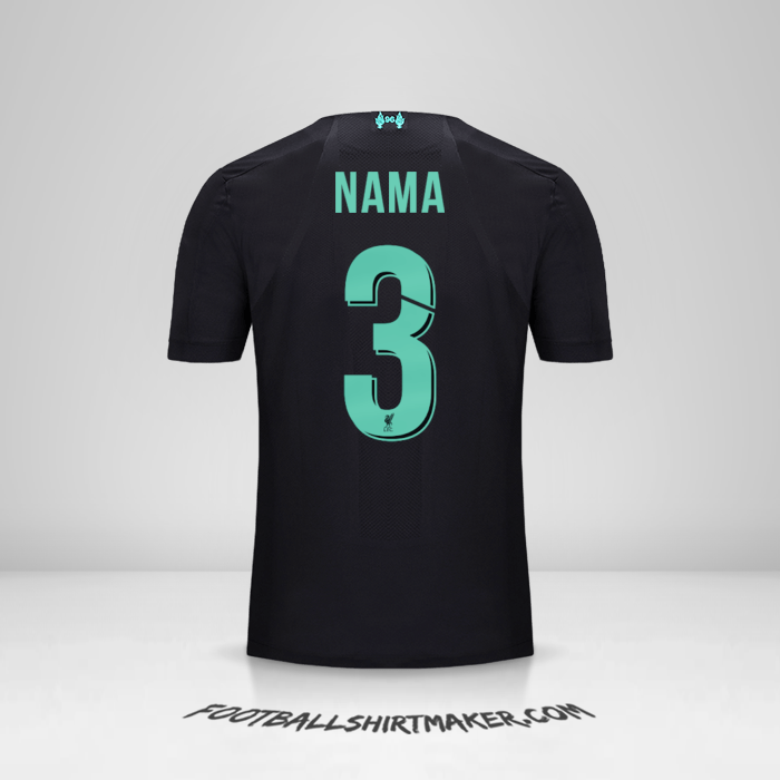 Jersey Liverpool FC Cup 2019/20 Ketiga -  nama - 3
