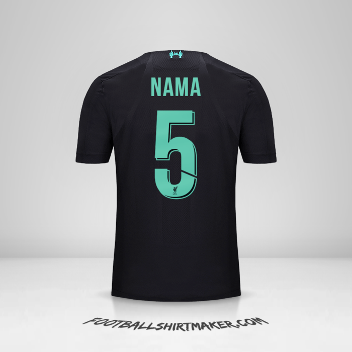 Jersey Liverpool FC Cup 2019/20 Ketiga -  nama - 5