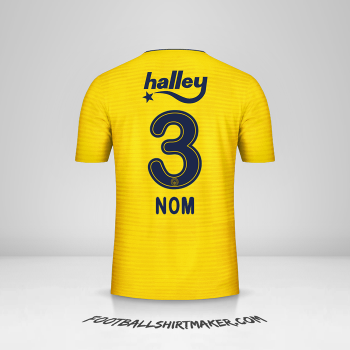 Maillot Fenerbahce SK 2019/20 Extérieur -  nom - 3