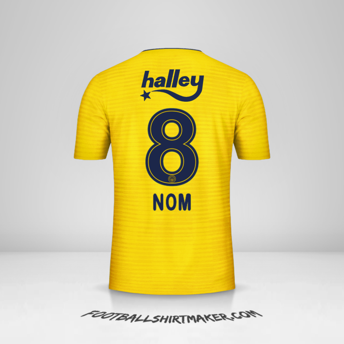 Maillot Fenerbahce SK 2019/20 Extérieur -  nom - 8