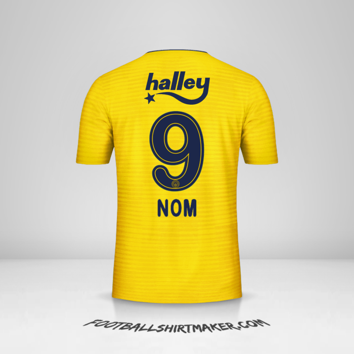 Maillot Fenerbahce SK 2019/20 Extérieur -  nom - 9