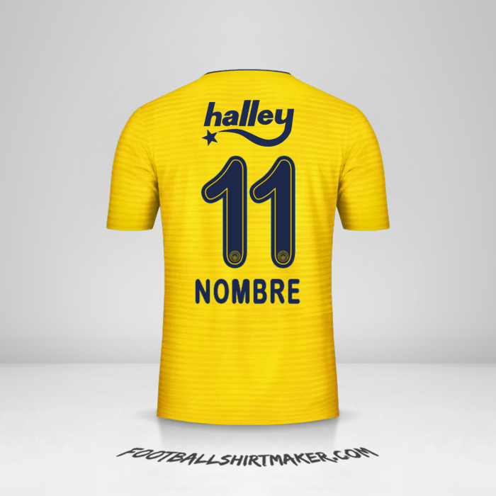 Camiseta Fenerbahce SK 2019/20 Visita -  nombre - 11