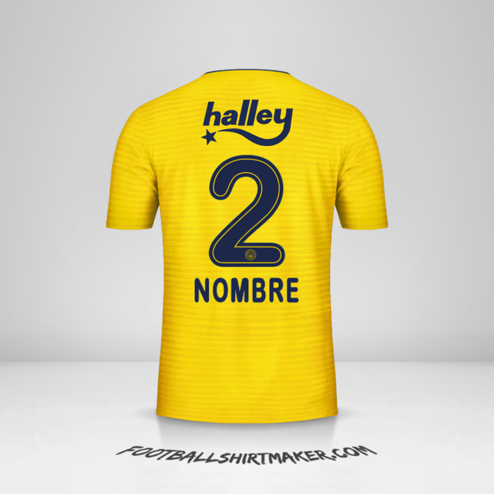 Camiseta Fenerbahce SK 2019/20 Visita -  nombre - 2