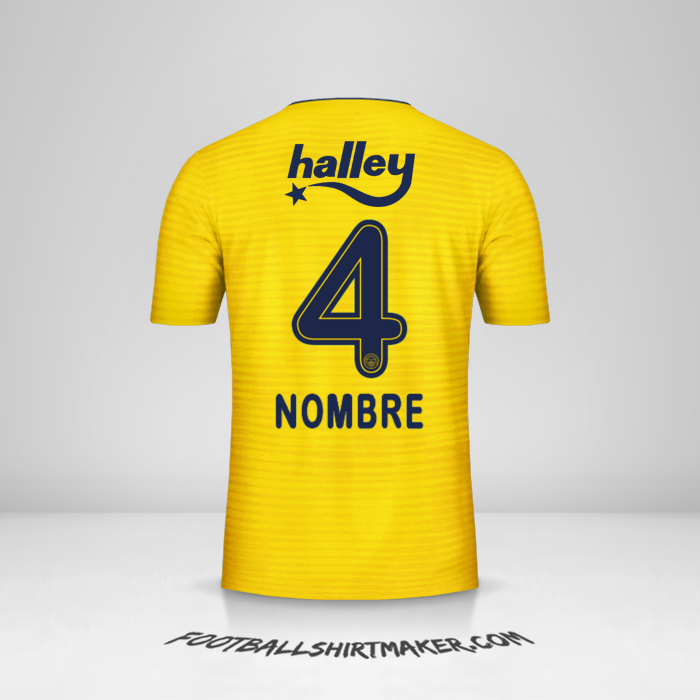 Jersey Fenerbahce SK 2019/20 Visita -  nombre - 4