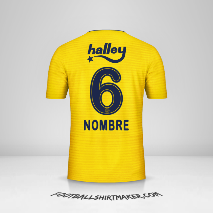 Camiseta Fenerbahce SK 2019/20 Visita -  nombre - 6